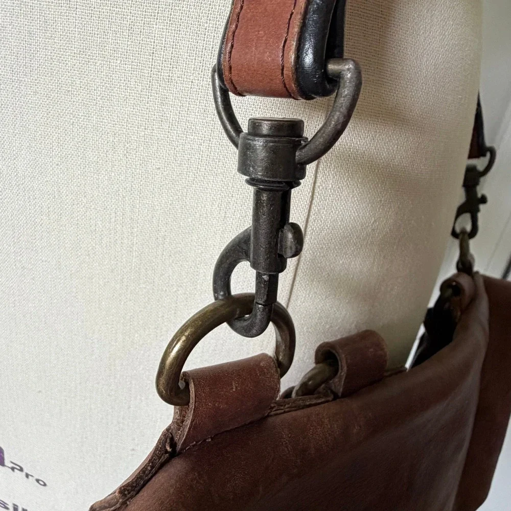 Wilsons Leather Messenger Bag Brown Black Leather Crossbody Satchel Laptop Bag